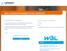 Tablet Screenshot of abfallkalender.ludwigshafen.de
